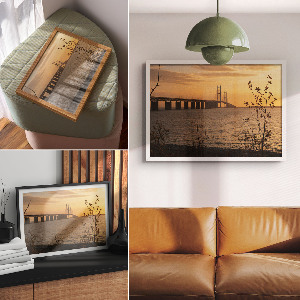 Plakat na płótnie Most zachód