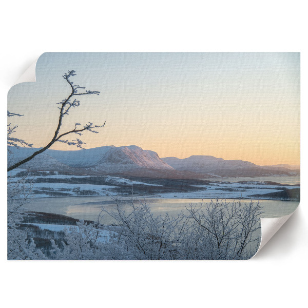 Plakat dekoracyjny Górski zachód