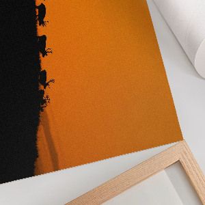 Plakat na płótnie Jelenie na wzgórzu