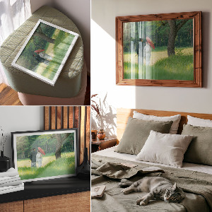 Plakat na płótnie Japońska para