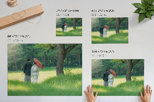 Plakat na płótnie Japońska para