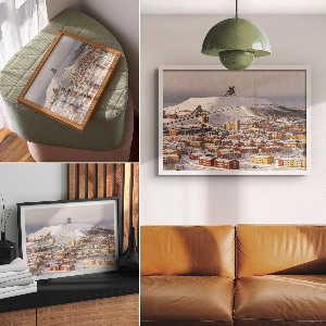 Plakat na płótnie Zimowy krajobraz