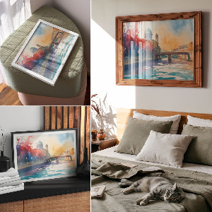 Plakat ścienny Miejski pejzaż