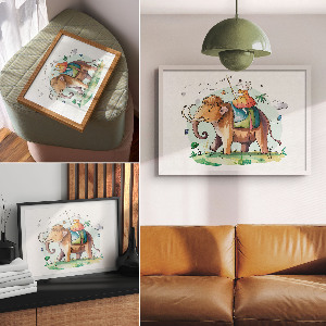 Plakat na ścianę Jazda na mamucie