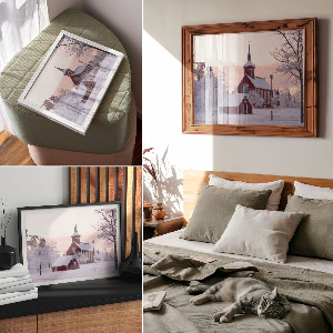 Plakat na ścianę Zimowa kaplica