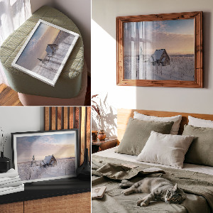 Plakat dekoracyjny Zimowy kościół