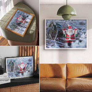 Plakat dekoracyjny Świąteczny pejzaż