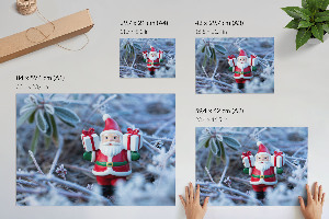 Plakat dekoracyjny Świąteczny pejzaż