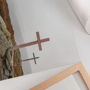 Plakat Mglisty krajobraz