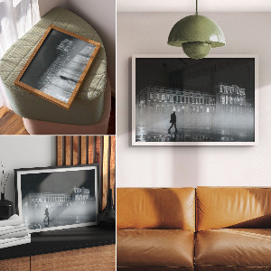 Plakat na płótnie Nocna scena