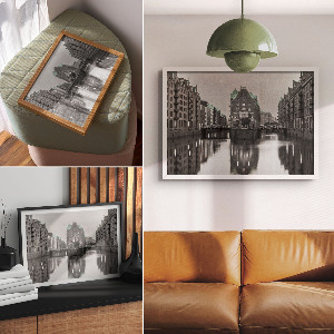 Plakat na płótnie Miejski kanał