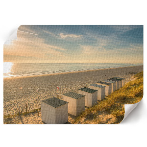 Plakat przedstawiający plażowy krajobraz