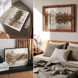 Plakat ścienny Jesienny krajobraz