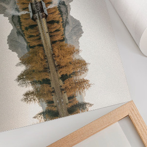 Plakat ścienny Jesienny krajobraz