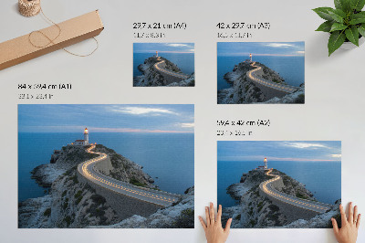 Plakat z morskim pejzażem
