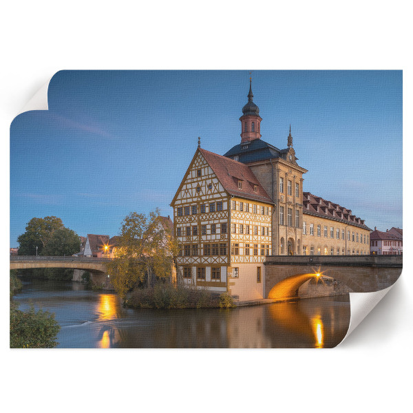 Plakat na płótnie Miasto nocą