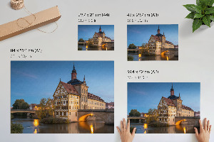 Plakat na płótnie Miasto nocą