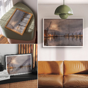 Plakat ścienny Industrialny pejzaż