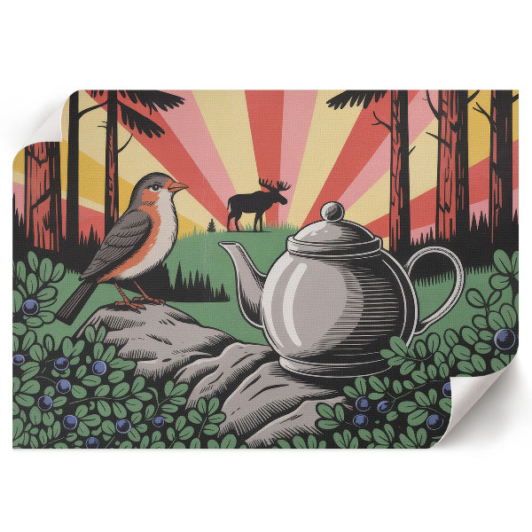 Plakat Leśne biwakowanie