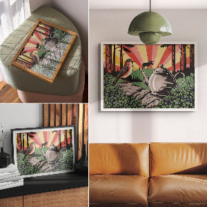 Plakat Leśne biwakowanie