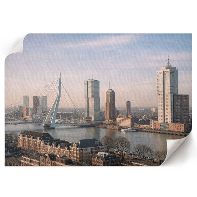 Plakat ścienny z motywem nowoczesnego miasta