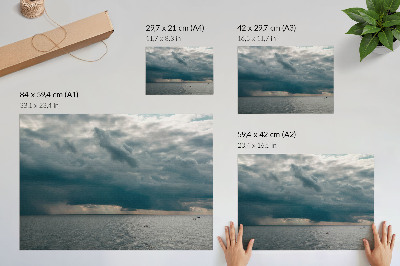 Plakat dekoracyjny „Morze w burzy”