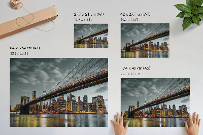 Plakat ścienny „Nocna panorama”