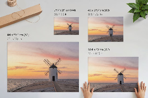 Plakat na płótnie Wiatrak nadmorski