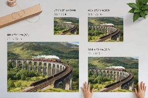 Plakat na ścianę Pociąg na wiadukcie