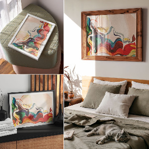 Plakat ścienny Geometryczna abstrakcja