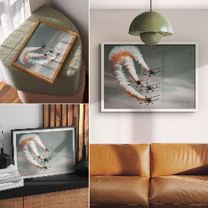 Plakat dekoracyjny Lotnicze formacje