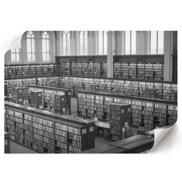 Plakat na płótnie przedstawiający wnętrze biblioteki