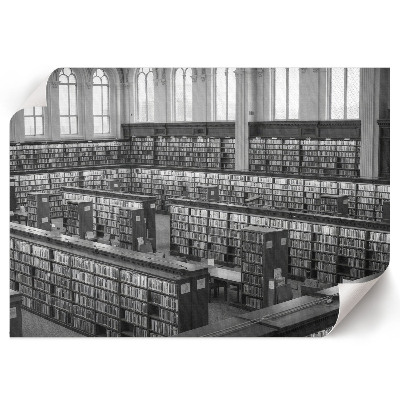 Plakat na płótnie przedstawiający wnętrze biblioteki