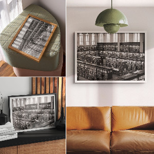 Plakat na płótnie Wnętrze biblioteki