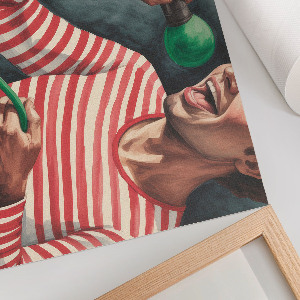 Plakat dekoracyjny Śpiewanie karaoke