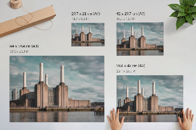 Plakat na płótnie z motywem industrialnej architektury