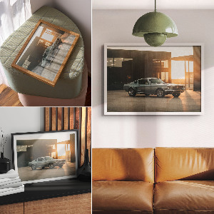 Plakat dekoracyjny Retro auto