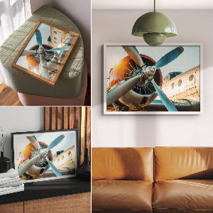 Plakat na płótnie Samolot detal