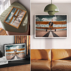 Plakat dekoracyjny Startujący samolot