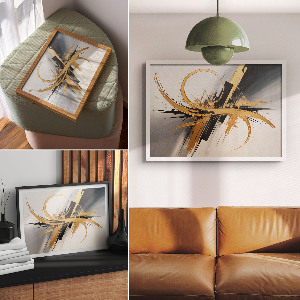 Plakat na płótnie Abstrakcyjna dynamika