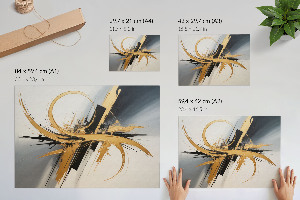 Plakat na płótnie Abstrakcyjna dynamika