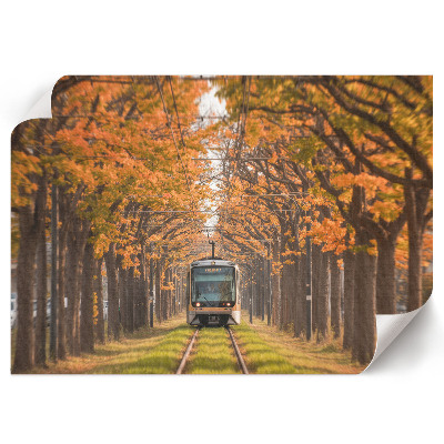 Plakat na ścianę „Jesienny tramwaj”