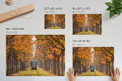 Plakat na ścianę „Jesienny tramwaj”