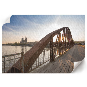 Plakat Most wieczorem