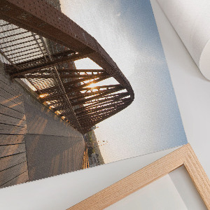 Plakat Most wieczorem