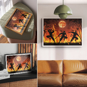 Plakat dekoracyjny Nocni ninja