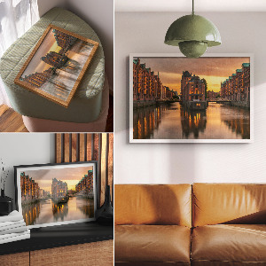 Plakat Wieczorny kanał