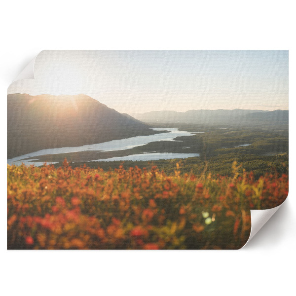 Plakat na płótnie Górski zachód