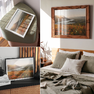 Plakat na płótnie Górski zachód