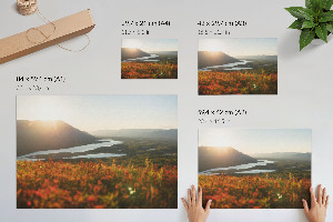 Plakat na płótnie Górski zachód